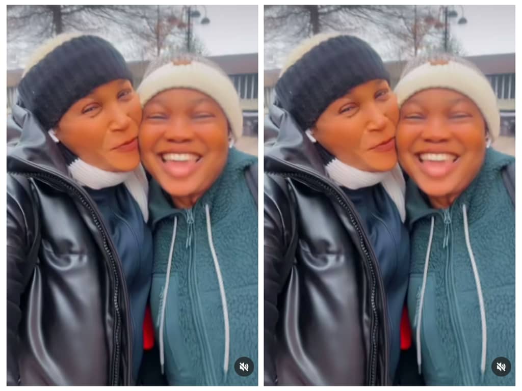 Nollywood Actress Shebaby Shares Lovely Moments With Her Colleague Mercy Ebosele In UK