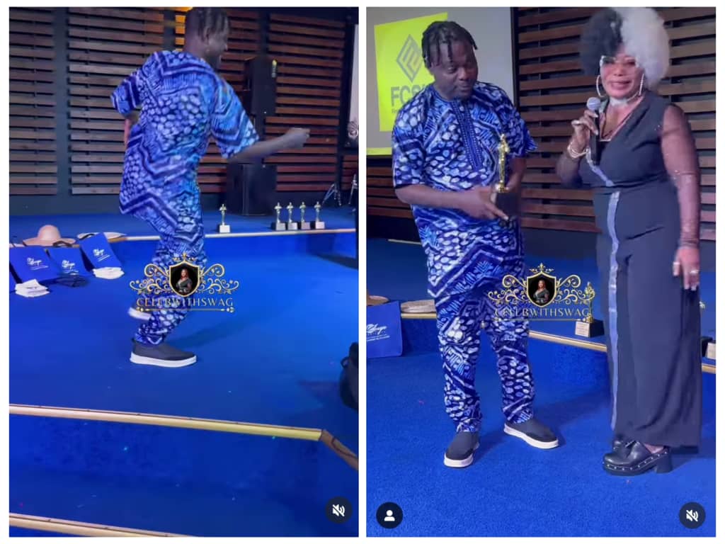 Popular Actor Kunle Afod Shows Off His Dance Steps As He Receives Award Of Excellence In Dallas