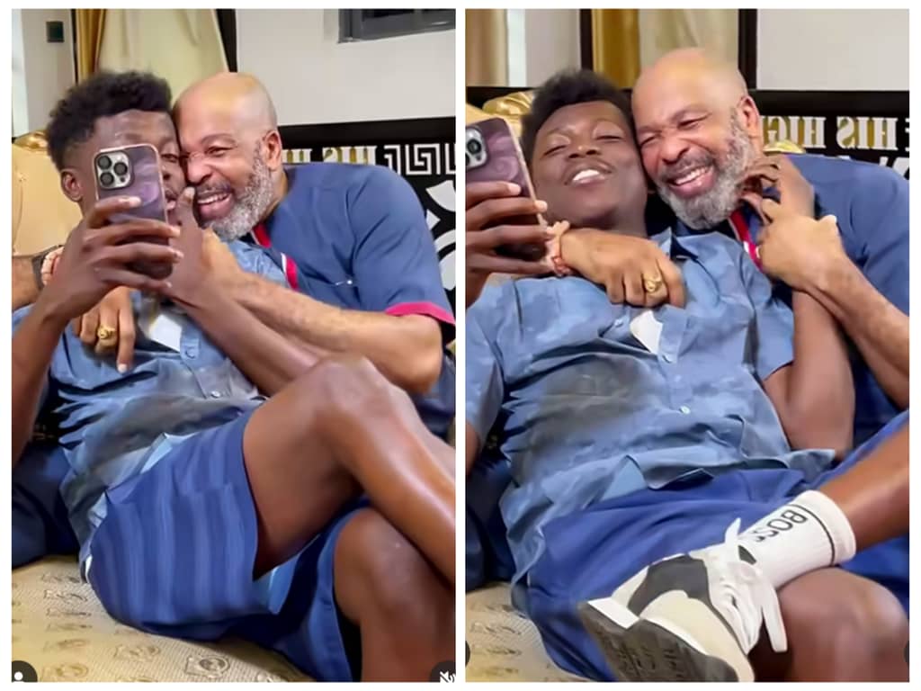 “What is this again”- Fan Reacts As Popular Actor Yemi Sholade Drops Loved up moments with his colleague online