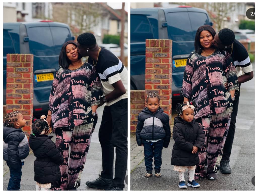 Can you please close your eyes and let us have our moment”- Actor Adeniyi Johnson Says As He Drops Loved Up photos With His Wife