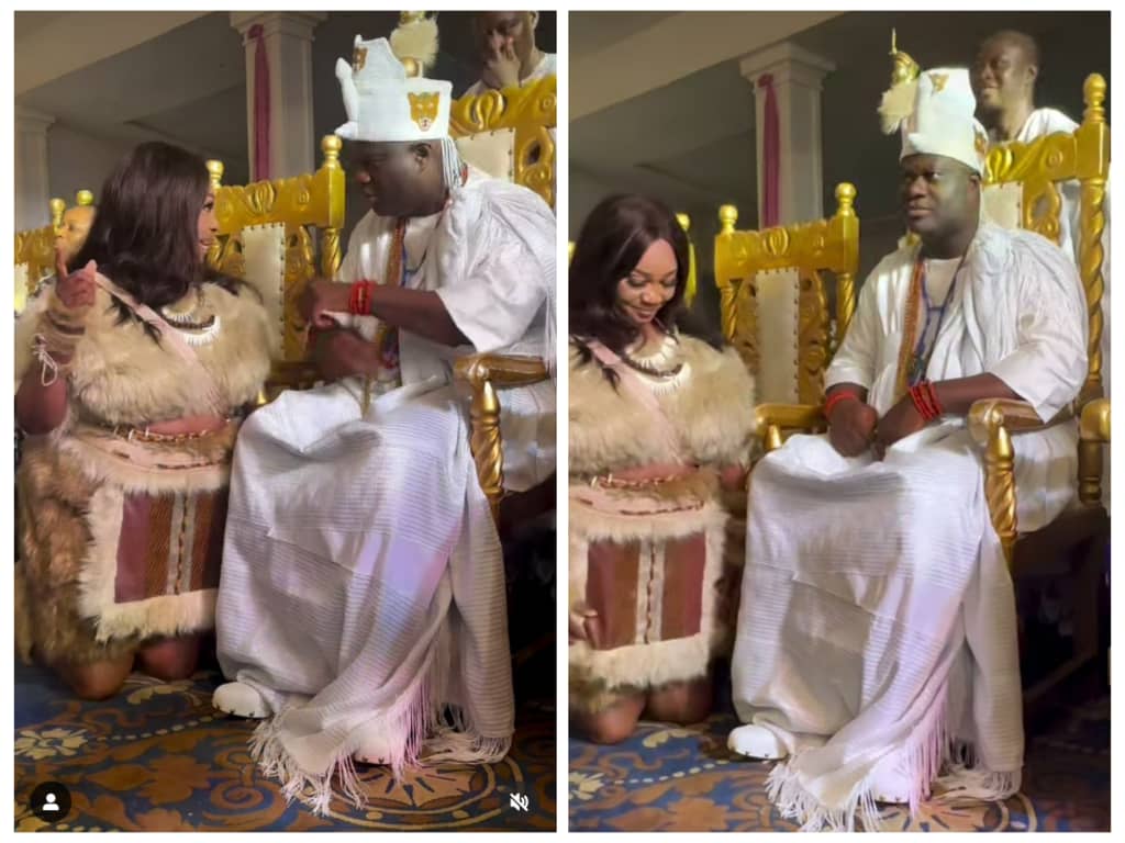 Popular Actress Jaiyeola Kuti Drops Lovely Moments With Ooni Of Ife
