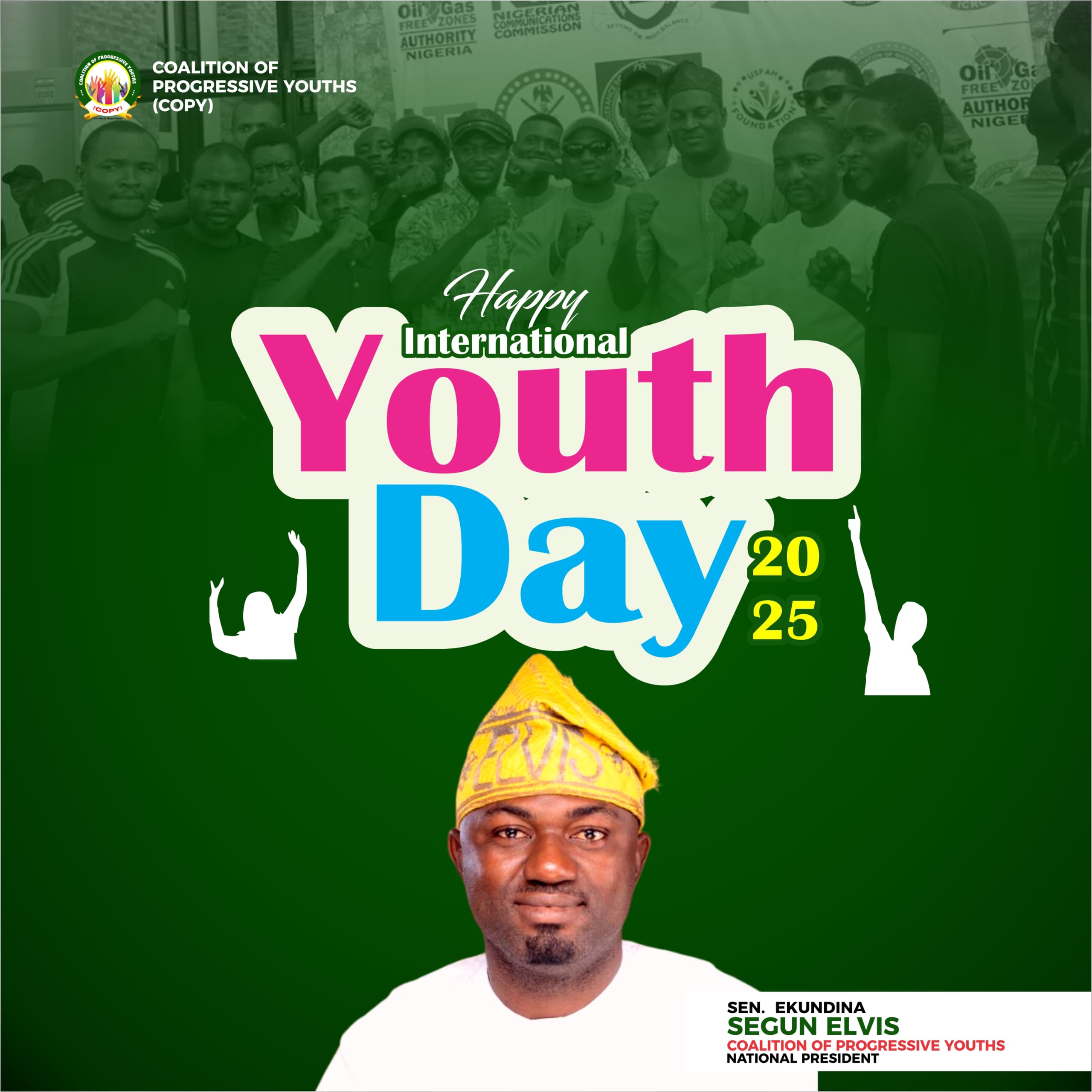 International Youth Day 2025: Coalition Of Progressive Youths Urges Young Nigerians To Lead Drive For Sustainable Development.
